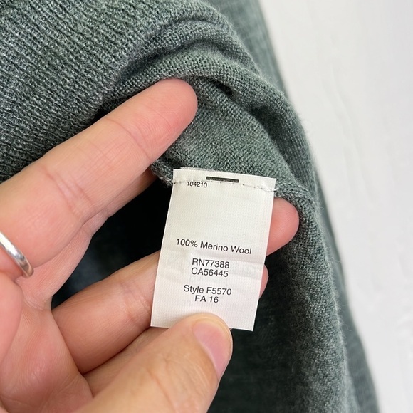 Madewell - Southstar Lightweight Merino Wool Pullover Light Green Sweater SZ XS - Picture 9 of 10
